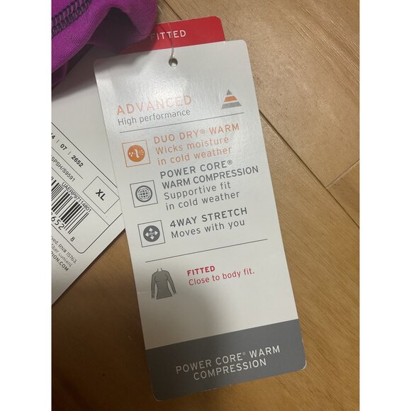 Champion Womens Fitted XL Long Sleeve Top Duo Dry Warm Power Core Compression - Picture 8 of 8